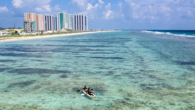 Una playa de Maldivas