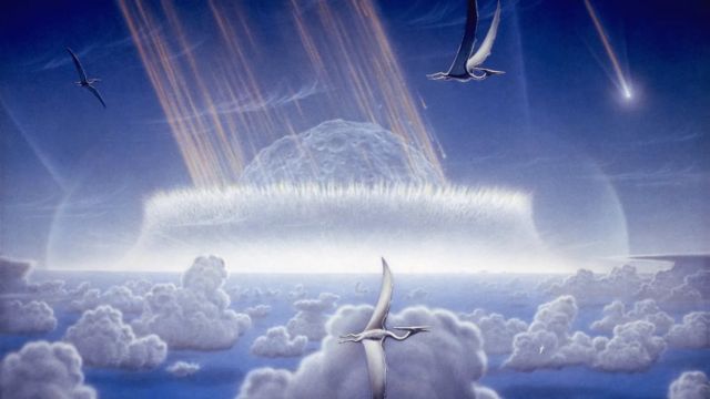小行星撞击地球导致恐龙灭绝(photo:BBC)