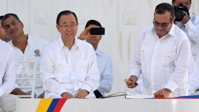 Ban Ki Moon en Colombia