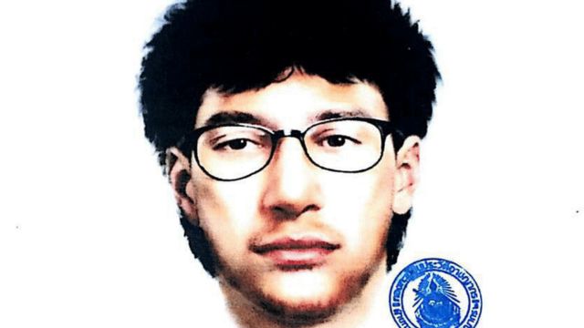Police sketch of bomb suspect