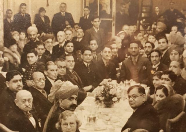 محمدعلی جناح، سیدشهید حمید، قاضی محمد عیسی و اقبال لاهوری، لندن، سال ۱۹۳۲