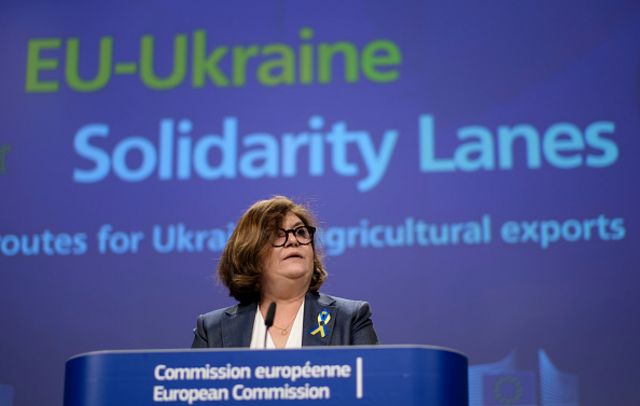 У травні 2022 року в Брюсселі представили проєкт допомоги українськмоу аграрному сектору - "коридори солідарності"