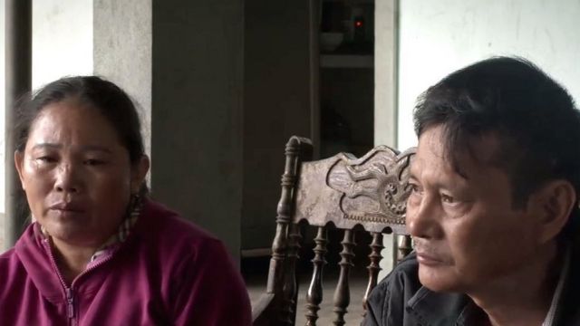 Hoang Thi Ai y Nguyen Thanh Le, padres de Hoang Van Tiep.