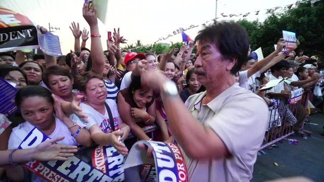 Philippines election rally