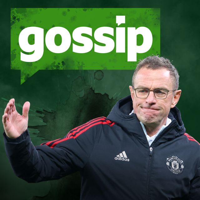 Manchester United gossip graphic.
