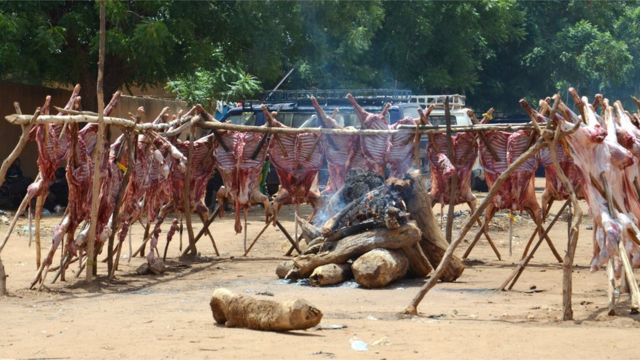 Des grillades de viande de mouton le jour de l'Aïd al-Adha, le 12 septembre 2016.