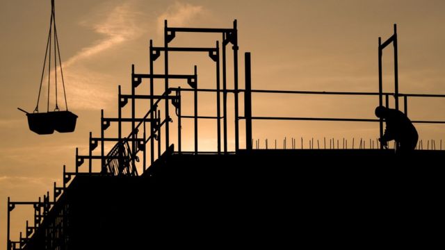 Edificio en construcción en Alemania.