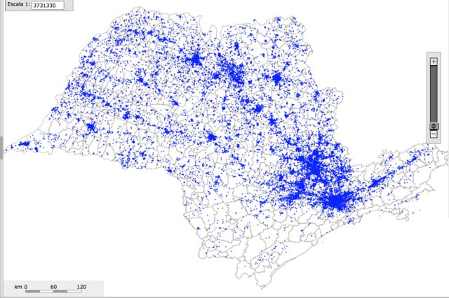 Mapa de São Paulo