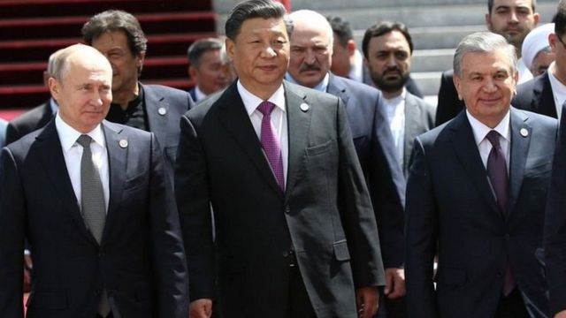 Россия, Хитой ва Ўзбекистон президентлари