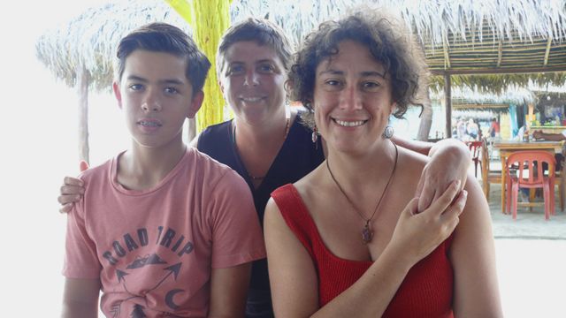 Diana, Sarah y Leif