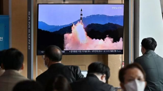 Part of the follow-up of North Korean officials to the missile test