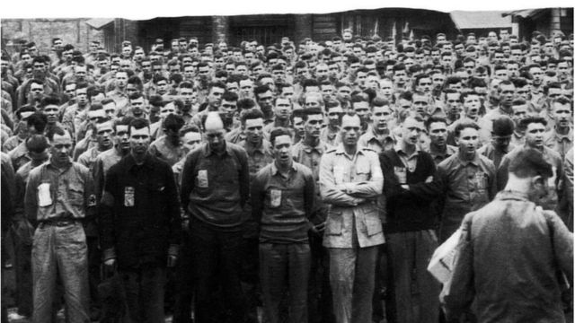 超过1100名盟军士兵被关押在金卡西基战俘营。(photo:BBC)