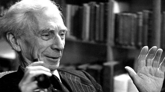 Retrado do filósofo Bertrand Russell