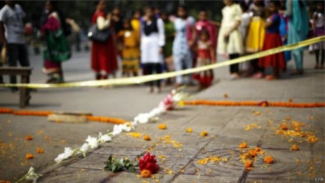 এই স্থানেই হামলা চালানো হয় অভিজিৎ রায় ও তার স্ত্রীর ওপর।