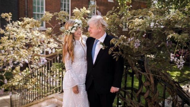 British Prime Minister Johnson and his newlyweds