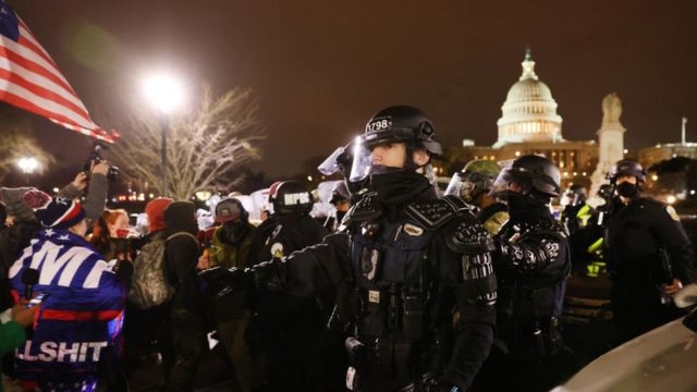 پلیس کنگره و تظاهرات حامیان ترامپ