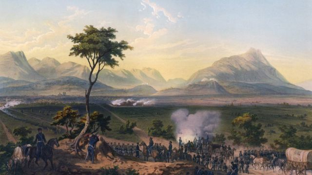 Ilustración de la Batalla de Monterrey