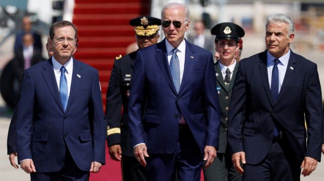 وصل الرئيس بايدن إلى إسرائيل في 13 يوليو/ تموز في بدء جولة تشمل السعودية