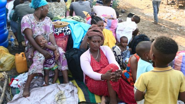 Refugees from the Tigray region in overcrowded camps in Sudan