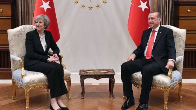 Theresa May və Recep Tayyip Erdogan
