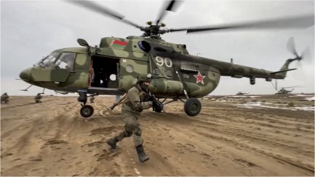 The joint military exercises of the armed forces of Russia and Belarus Union Courage-2022