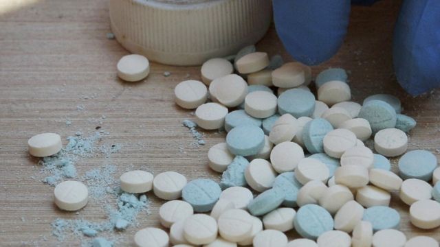 Píldoras confiscadas en un operativo antidrogas