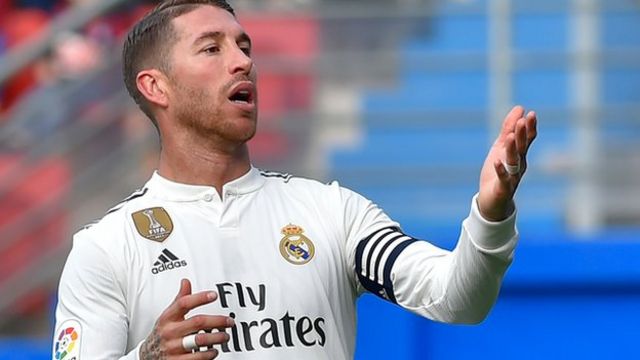 Sergio Ramos will only leave Real Madrid for Man Utd - Calderon - BBC Sport