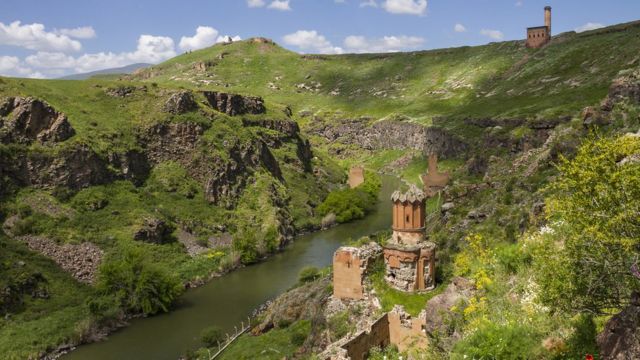 مرز ارمنستان و ترکیه و رود ارس