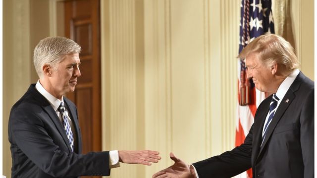 Нил Горсуч и Дональд Трамп