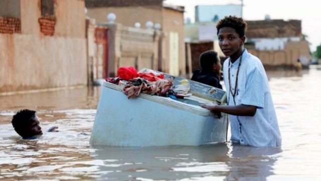 صورة من فيضانات السودان