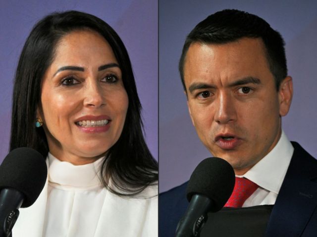 Luisa González y Daniel Noboa