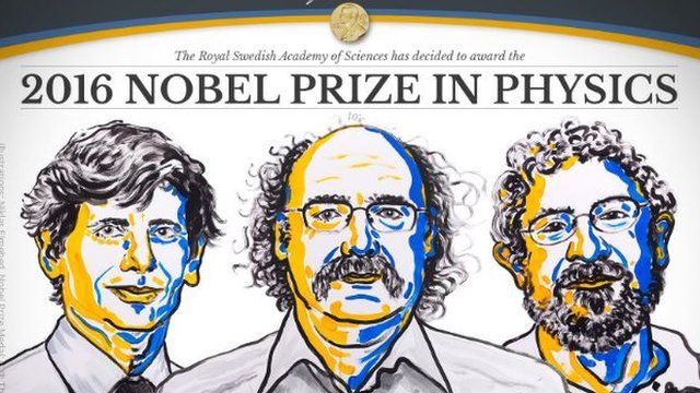 David Thouless, Duncan Haldane y Michael Kosterlitz