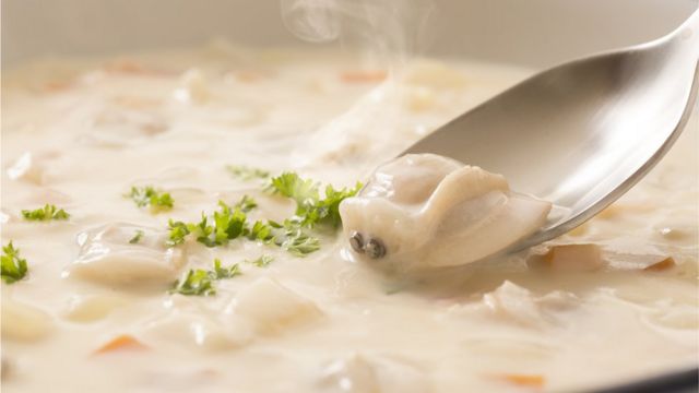 Белый соус с морепродуктами