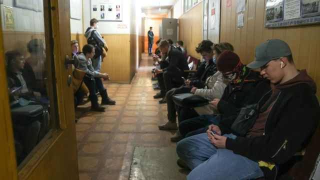 На призывном пункте