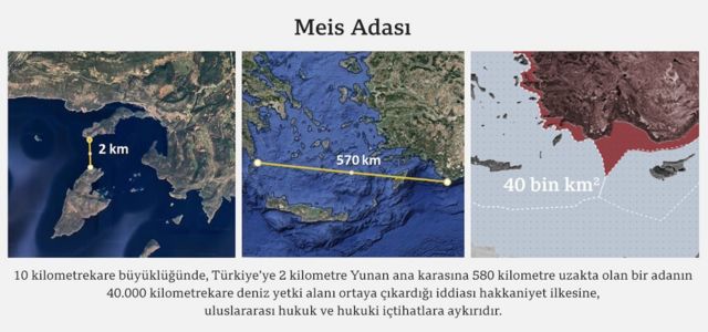 Türkiye Dışişleri Bakanlığı İkili Siyasi İşler ve Denizcilik-Havacılık-Hudut Genel Müdürü Büyükelçi Çağatay Erciyes'in paylaştığı harita