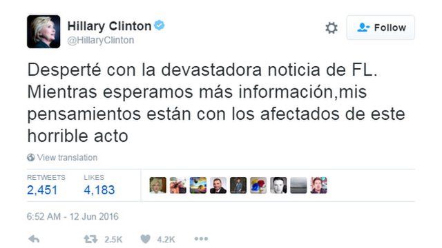 Twitter de Hillary Clinton