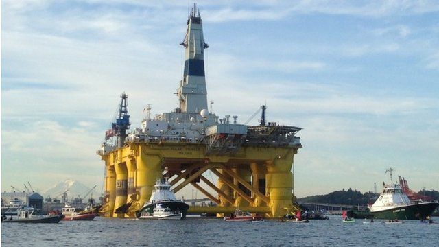 Shell Oil Polar Pioneer rig platform