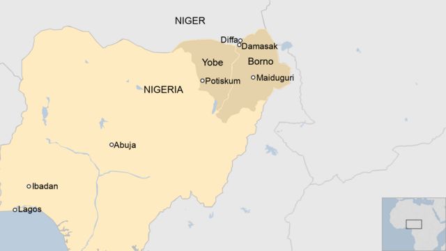 Carte du Nigeria