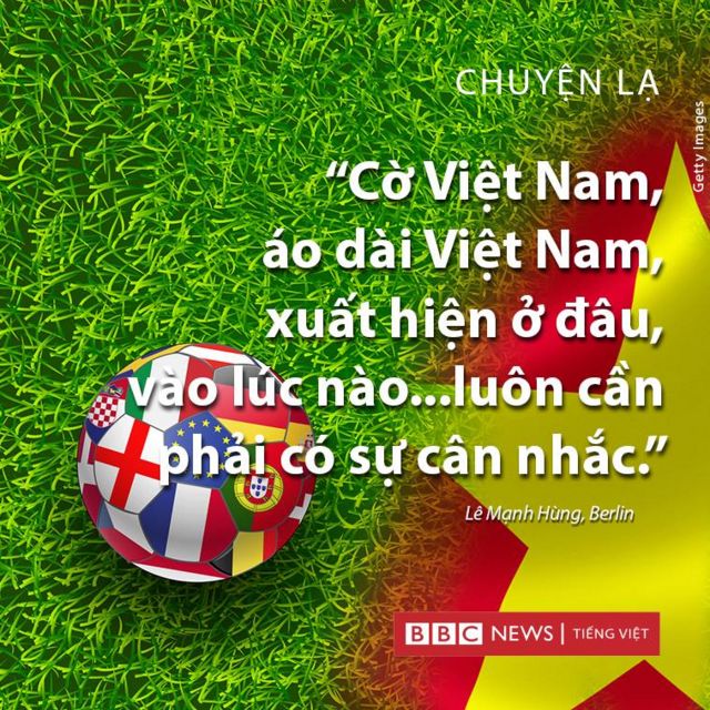 Dù không phải đội tuyển nào tham gia Euro 2020, nhưng người hâm mộ Việt Nam cùng nhau kỳ vọng và tôn vinh thành tích của các đội tuyển điển hình tại sân chơi lớn này. Biểu tượng Quốc kỳ Việt Nam nổi bật tại các trận đấu, mang lại niềm hứng khởi cho các CĐV Việt.