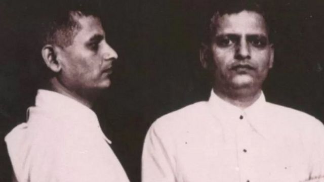 सन् १९४८ मा खिचिएको नाथुरामको तस्बिर।