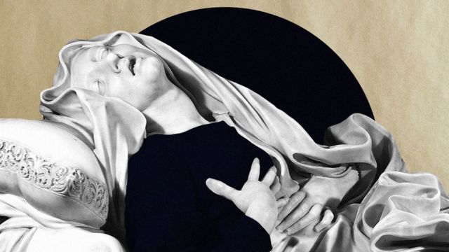 L'Extase de la bienheureuse Ludovica Albertoni, une sculpture de Gian Lorenzo Bernini, dit Le Bernin, réalisée en 1674, conservée dans l'église San Francesco a Ripa, à Rome