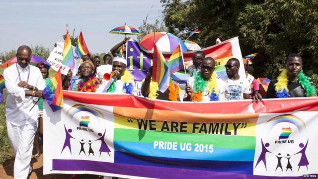 Impirimbanyi zizihiza Gay pride mu mujyi wa Uganda mu mwaka ushize
