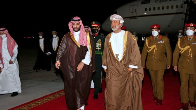 محمد بن سلمان وسلطان عمان