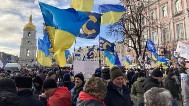 Мітинг на підтримку Порошенка під Печерським судом