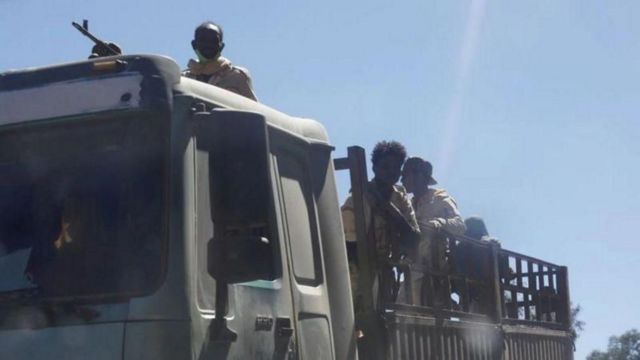 ወተሃደራት ኤርትራ ዝጸዓነት መኪና (ከባቢ ዓዲግራት 2021)