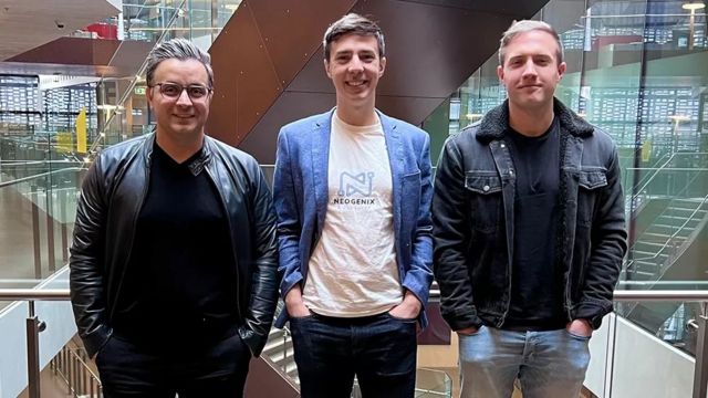 Dr Steven Vasilescu, centre, and colleagues at UTS have developed an AI system to help quickly locate sperm