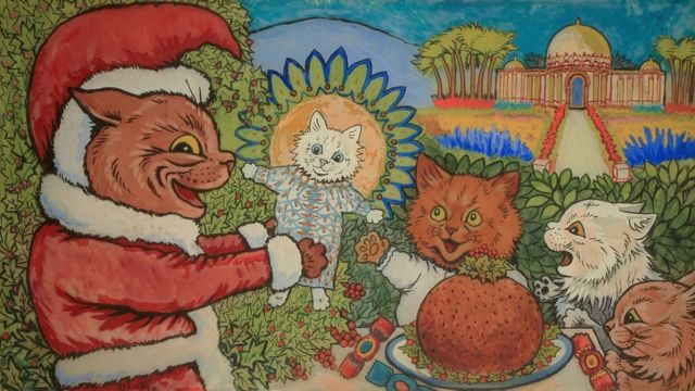 За свою кар'єру митець створив близько 15 котячих щорічників - вони були популярним подарунком на Різдво
