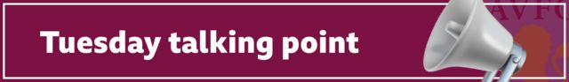 Aston Villa Tuesday Talking Point banner