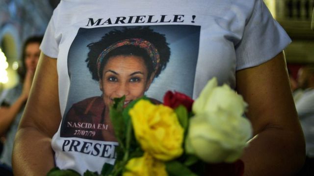 Protesta por la muerte de Marielle Franco en Brasil