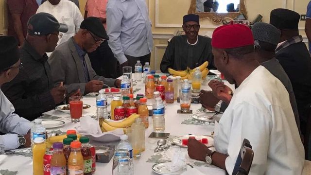 Shugaba Buhari yana ganawa da gwamnoni